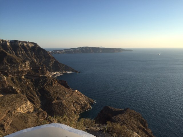 Santorini view left