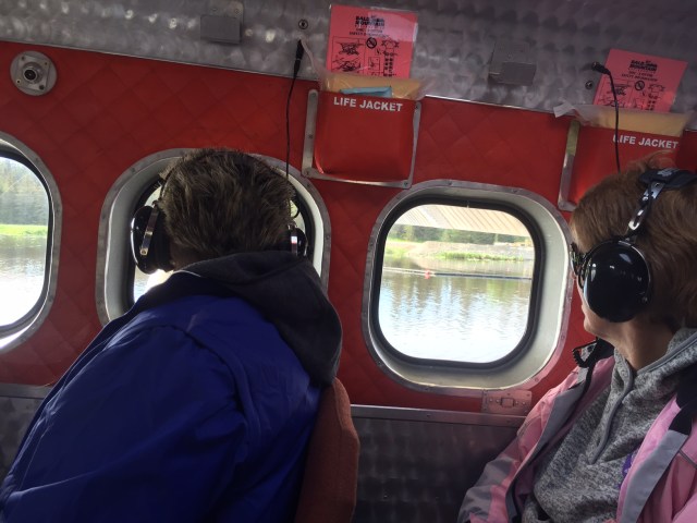 Lynda and Barb on the float plane