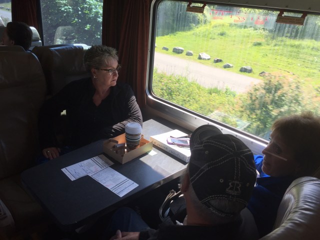 Waiting on the train